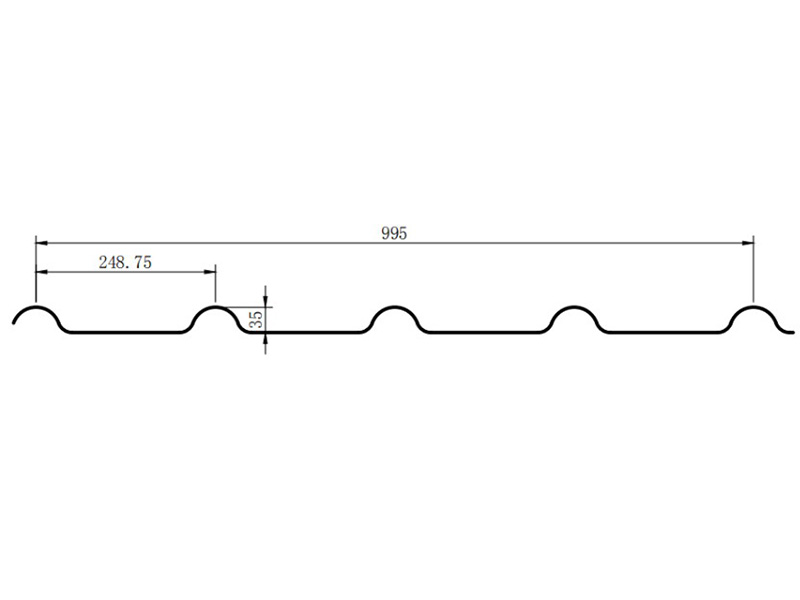 995-Type Metal Glazed Tile Roll Forming Machine